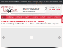 Tablet Screenshot of elektro-laemmel.de